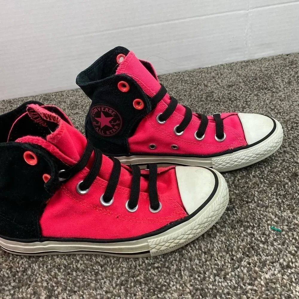 Converse All Star High Top Hot Pink Girls 13